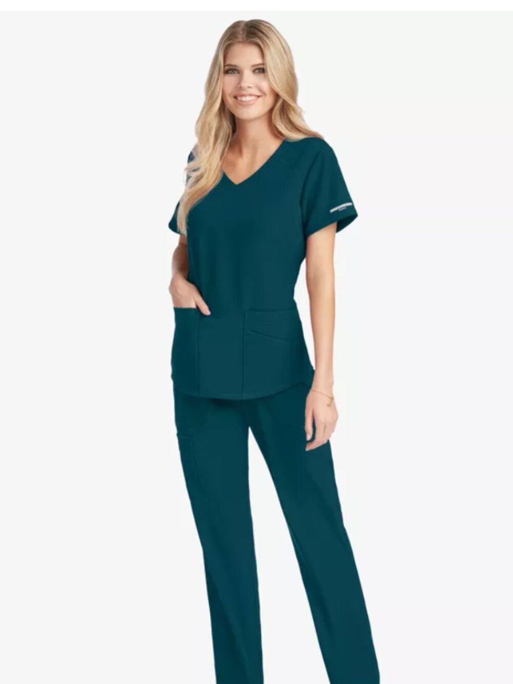 4 Pairs Skechers by Barco Breeze and Reliance V-Neck Scrub Tops